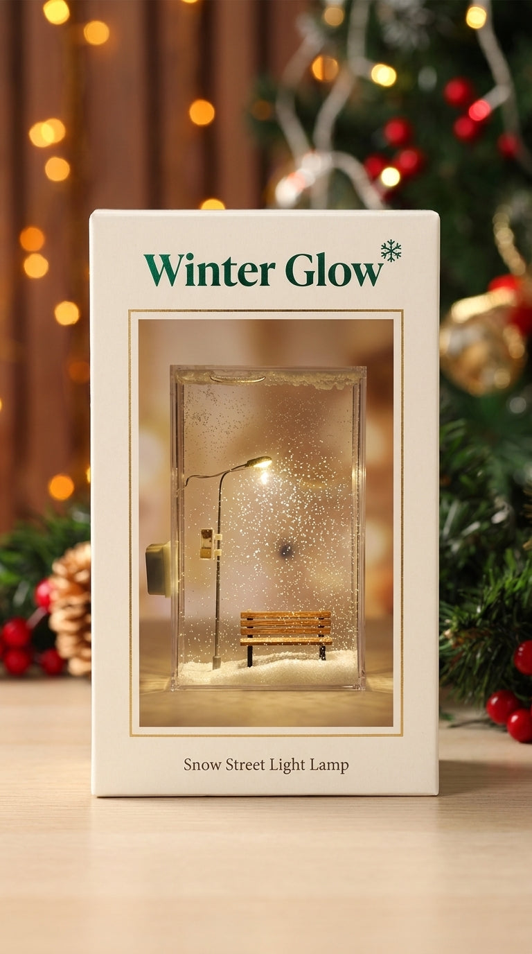 ChristmasArt™ Snowfall Glow Lamp